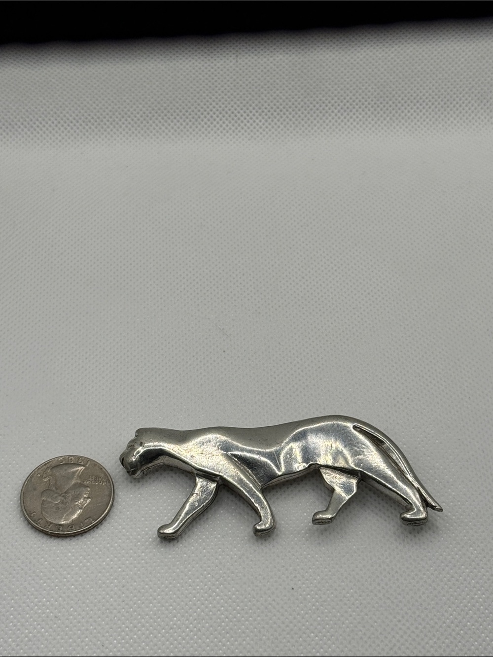 Vintage Made in England Silver Tone Panther Brooch Pin rare find - Picture 7 of 15